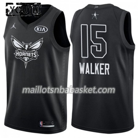 Maillot Enfant Charlotte Hornet Kemba Walker 15 2018 All Star Jordan Brand Noir Swingman